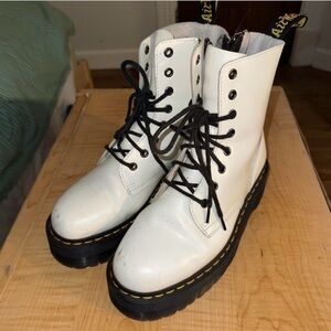 Dr. Martens White Combat Boots
